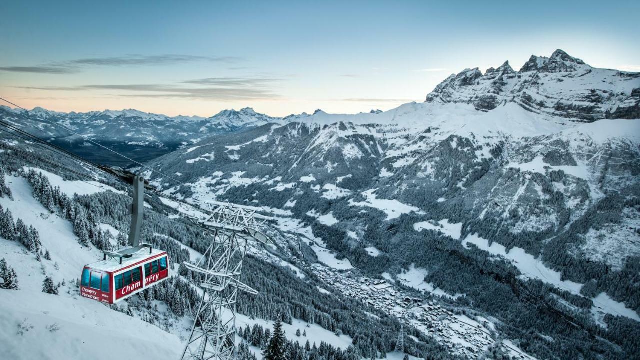 Appartement A La Montagne Champery Bagian luar foto